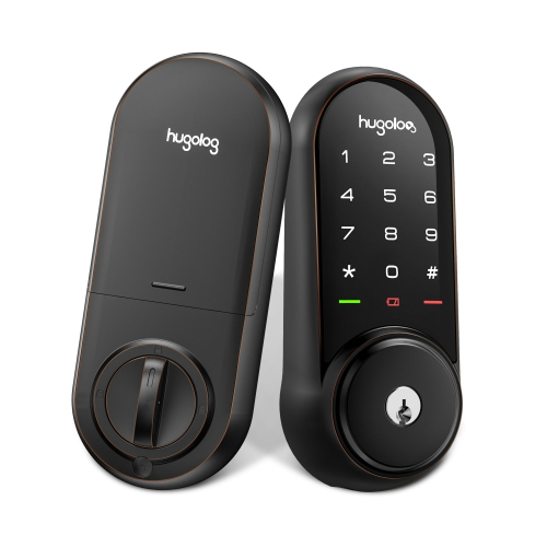 HU03-ORB, Hugolog Smart Lock With Touchscreen (Rubbed Bronze)