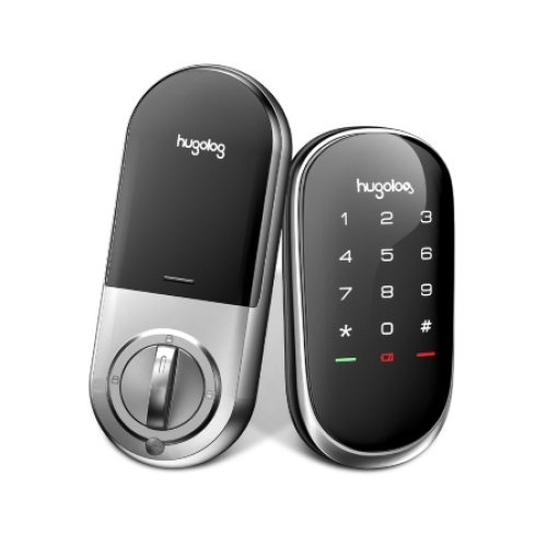 HU04-SNL, Hugolog Keyless Smart Lock With Touchscreen (Satin Nickel)
